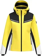 HEAD Women's Joy Ski Jacket - Waterproof, Insulated, Stretch Fabric, Regular Fit, Detachable Hood-Luminous Yellow, Large (42)