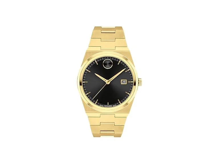Movado Men's Quest Swiss Quartz Ionic Gold Watch