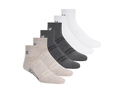 Hurley H602509 10-13 Hurley Men's 12-Pairs Quarter Crew Socks BEIGE/GREY/WHITE