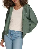 Levi's Women's Workwear Hoody Bomber, Laurel Green (Unfilled), X-Large
