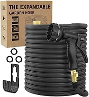 100ft Flexible Garden Hose with Nozzle