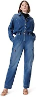 DO by Dee Ocleppo Womens Rylee Cargo Pocket Button Front Denim Jumpsuit Standard