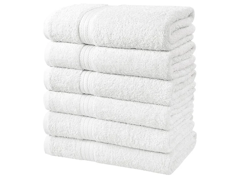 6pk Cotton Bath Towel Set