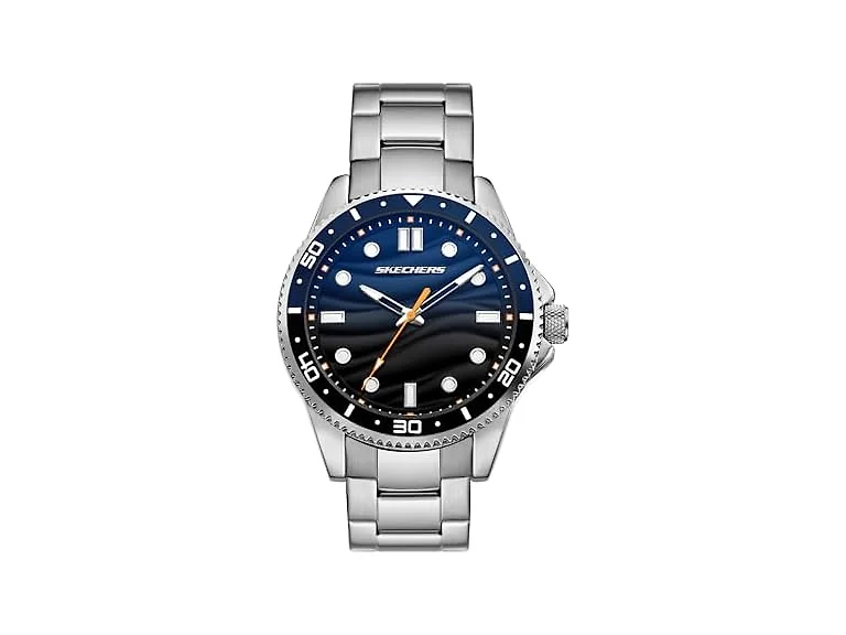 Skechers Men's Haymar Analog Silver Metal Watch