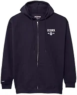JanSport NCAA Officially Licensed Rival Full Zip Hood, Long Sleeve Unisex Hoodie, Cotton-Polyester Blend with Double-Layered Fleece Hood & Extra-Deep Front Pockets, Adjustable Drawstring Navy