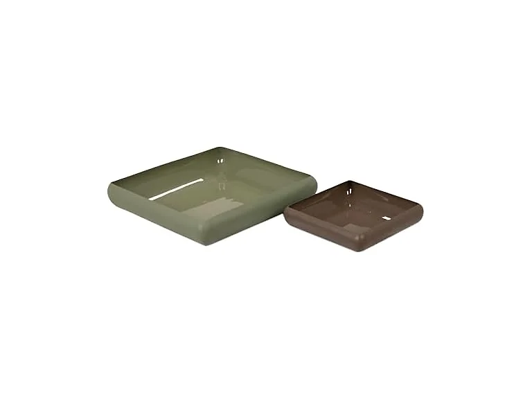 Bloomingville 2-Piece Decorative Enameled Metal Bowls