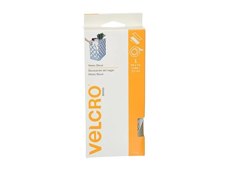VELCRO Home Decor Tape Roll 1" x 6' White
