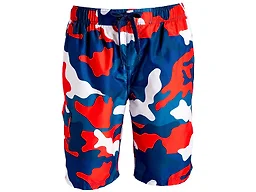 Kanu Surf Miles Swim Trunks (Regular & Extended Sizes), Surf Camo Denim, Medium