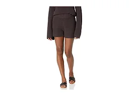 The Drop Women's Faith Pull-On Ribbed Sweater Short, Chocolate, XXS