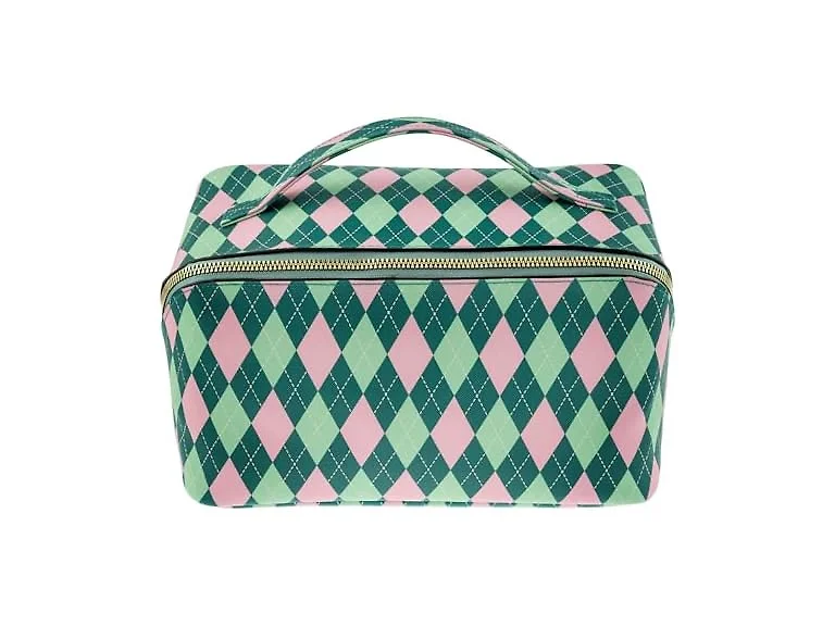 Karma Jumbo Travel Toiletry Bag Argyle