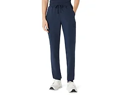 Amazon Basics Women's Scrubs Jogger Pants Yoga Waistband Drawstring, Navy, Medium