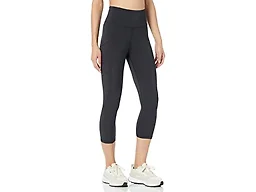Amazon Essentials Women's Active Sculpt High Waisted Cropped Exercise Leggings with Pockets, Black, XX-Large