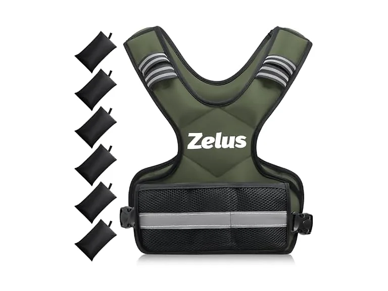 ZELUS Green Adjustable Weighted Vest 4-10lbs