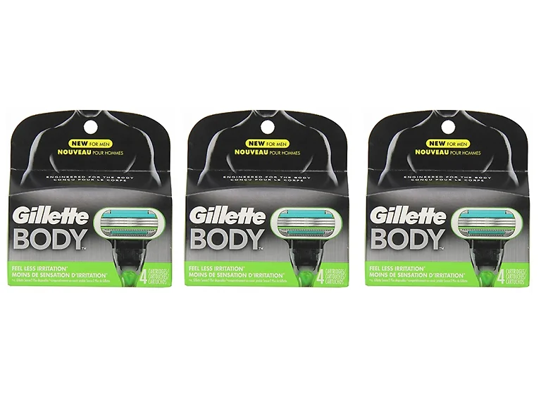 Gillette 12ct Body Refill Blade Cartridges