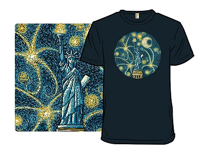 USA Firework Starry Night