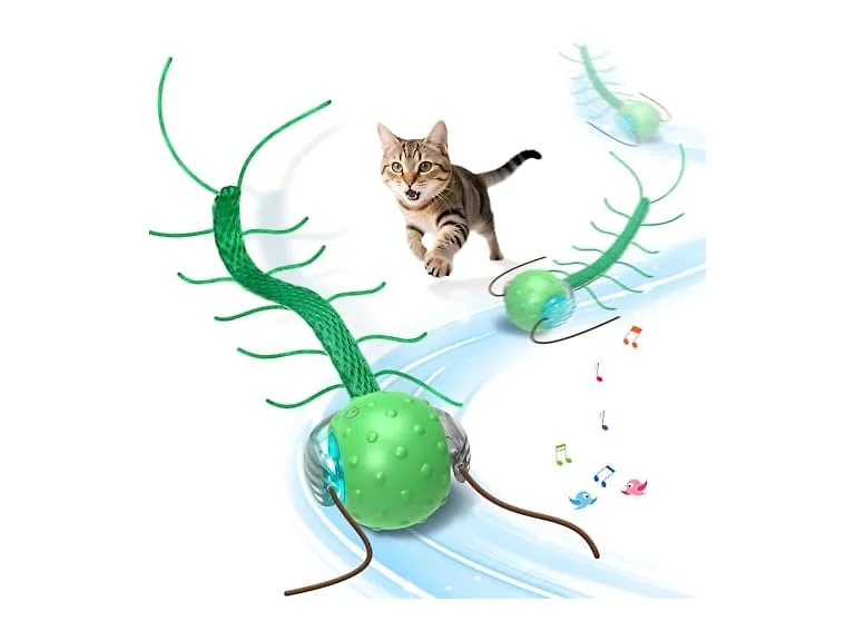 Interactive Cat Toy Ball w/ Motion & Sound