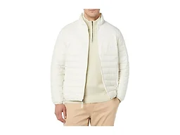 Amazon Essentials Men's Packable Lightweight Water-Resistant Puffer Jacket (Available in Big & Tall), Light Beige, X-Large