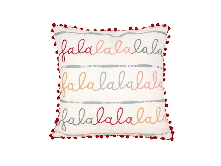 National Tree Company 18x18" Falala Embroidered Pillow,Multi