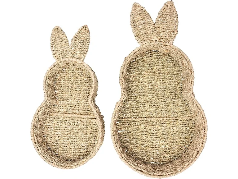 Boston International Bunny-Shaped Seagrass Baskets