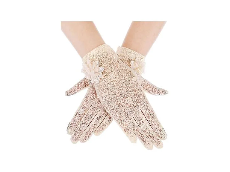 Satinior (M) Summer Lace Gloves UV Gloves Screen