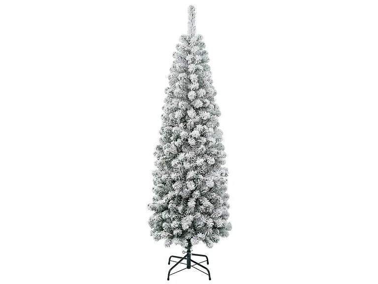 National Tree Company 6 ft. Acacia Pencil Slim Flocked Tree