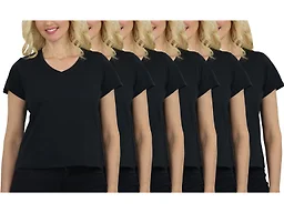 DivaTee WC-----(Women's 6Pack) / JLVT-100 / BK-BK-BK-B