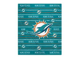 NFL Team Center Stripe Logo Throw - Miami Dolphins