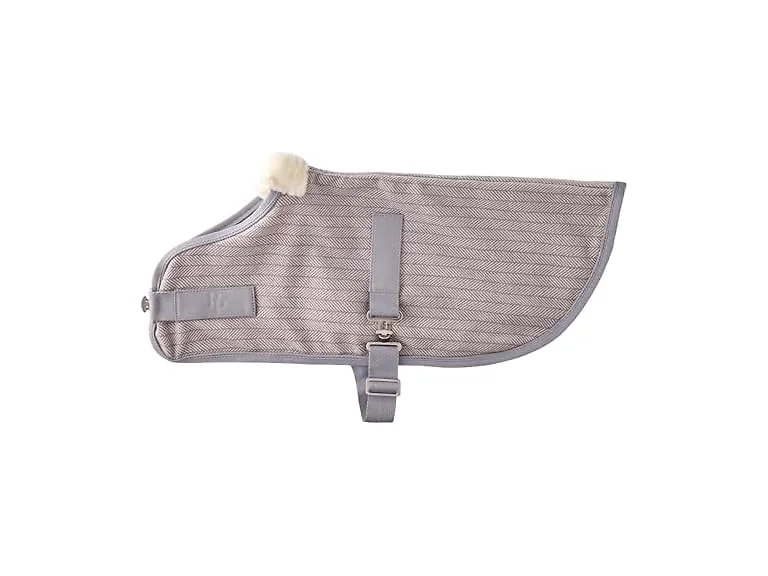 Pet Passion The Polar Fleece Coat,  Medium, Dove Gray