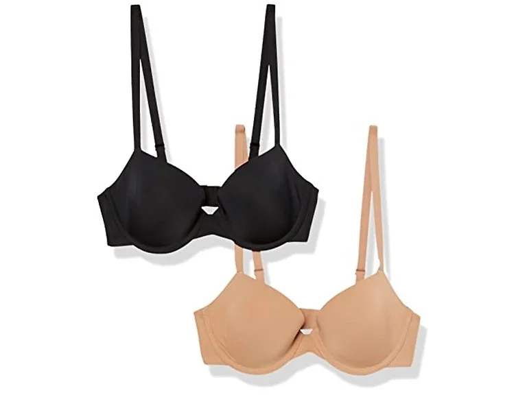 Amazon Essentials Women (38DD) Pack of 2 Camel
