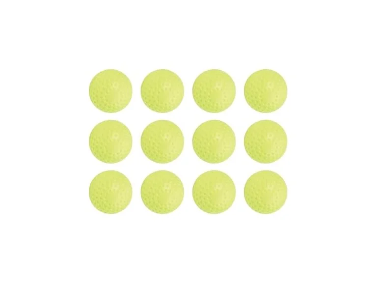 Champion Sports 12" Dimpled Pitching Machine Softballs, Pack of 12