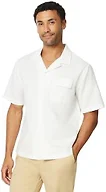Amazon Essentials Men's Short Sleeve Linen Shirt, White, X-Large