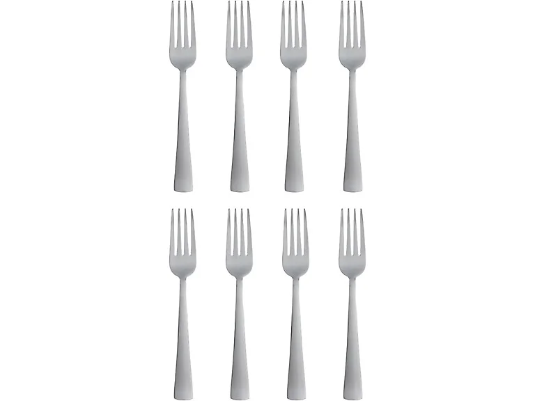 Oneida Zinc Everyday Forks, Set of 8