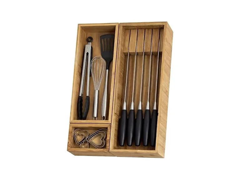 KOCWELL Bamboo Drawer Organizer
