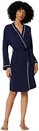 Amazon Essentials Women's Long Sleeve Robe, Modal-Blend Bathrobe, Navy, Large