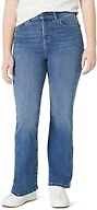 Amazon Essentials Girls' High Stretch High-Rise Flare Jeans, Classic Medium Wash, 7