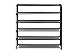 J&V Textiles 6940-BK 6-Tier Shoe Storage and Organizer Rac