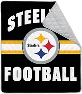 Northwest NFL Pittsburgh Steelers Strip Sack Taffeta Outdoor Blanket, Foldable Camping, Picnic Ground Mat, 60 x 70 Inches