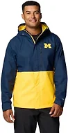 Columbia Men's Collegiate Field Bound Jacket, UM - Collegiate Navy/Yellow, X-Large