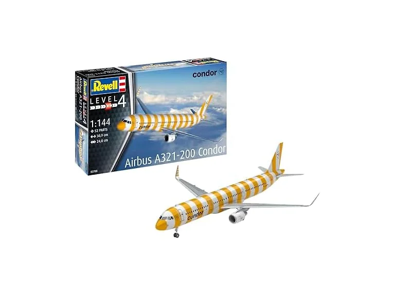 Revell Airbus A321-200 Condor 1:144 Scale Unbuilt/Unpainted Plastic Model Kit