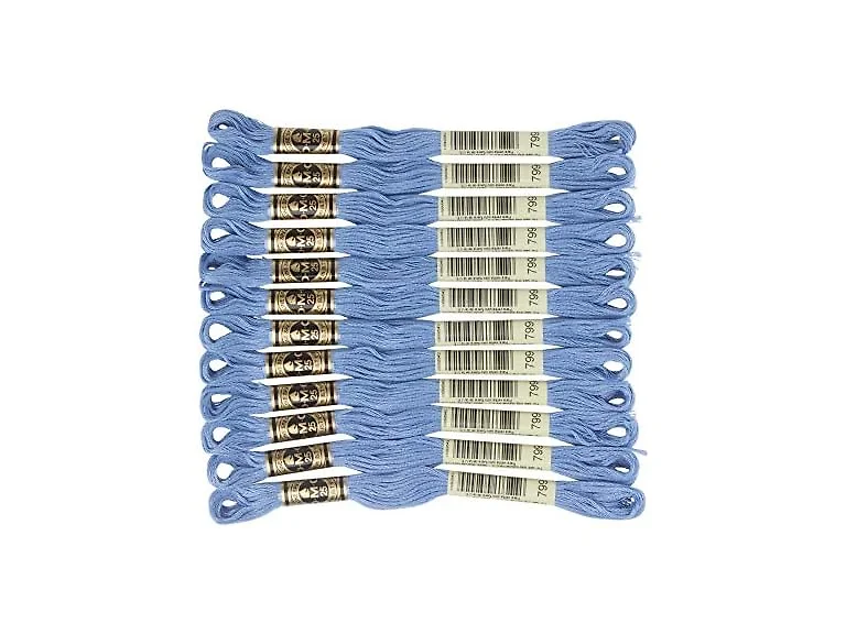 DMC 6-Strand Embroidery Cotton Floss, Medium, Delft Blue