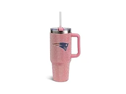 The Memory Company Officially Licensed 40oz Pink Bling Game Day Tumbler, New England Patriots