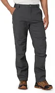 Amazon Basics Men's Relaxed Fit Canvas Double Front Utility Workwear Pants, Charcoal, 32W x 32L