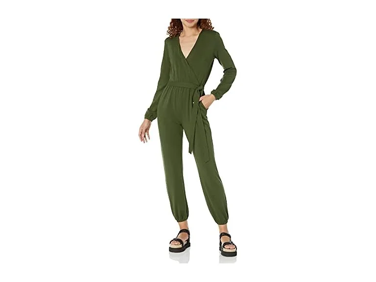 Amazon Essentials Women Knit Surplice Jumpsuit