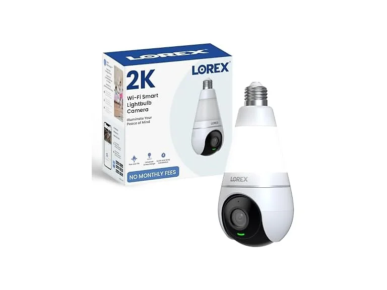 Lorex 2K Wi-Fi Smart Lightbulb Camera