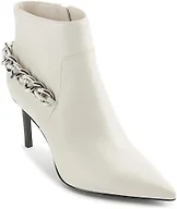 KARL LAGERFELD Samra Pointed Toe Ankle Bootie With Chain Embellishment