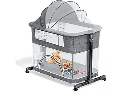 3-in-1 Baby Bassinet Bedside Crib