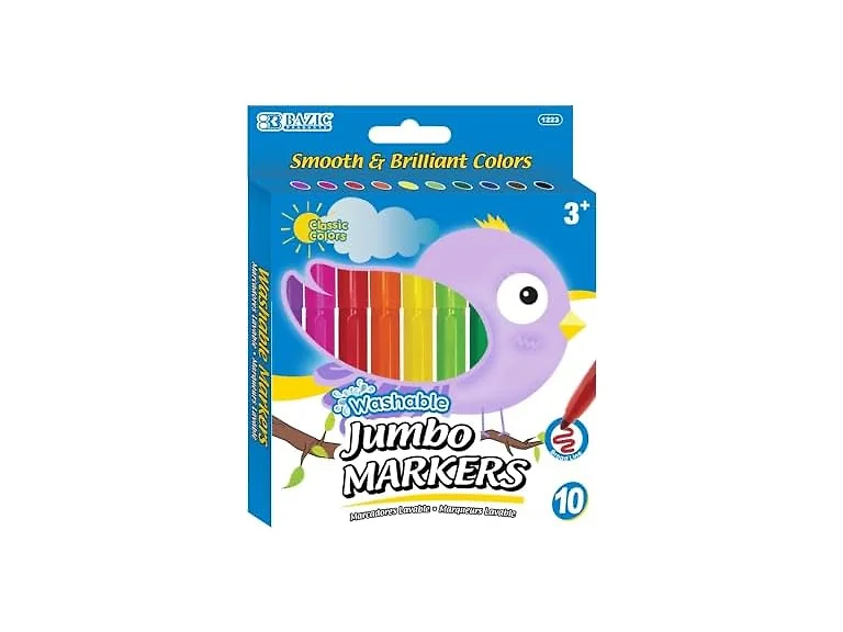 BAZIC PRODUCTS Washable Jumbo Markers