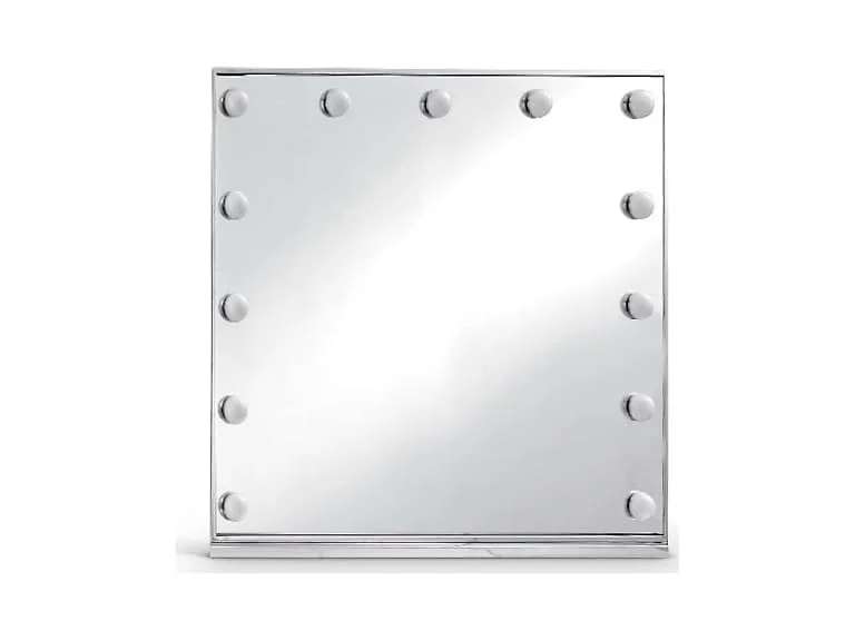 Hollywood Chrome Lighted Mirror