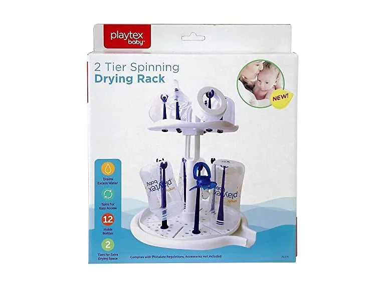 Playtex 2 Tier Spining Drying Rack - White