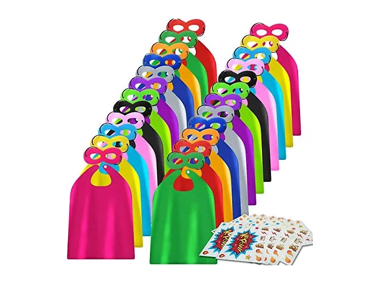Superhero Kids Capes and Masks 24 Sets